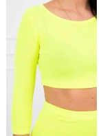 Dámsky set 9084 Neon yellow - K-Fashion