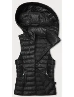 Prešívaná vesta s odnímateľnou kapucňou J Style čierna (16M9151-392)