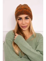 Fleecová čiapka Melisa K241 red+olive