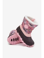 Dětské zimní boty pro dívky na zip Lee Cooper LCJ-25-10-3770 růžové
