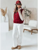 URBANELLE dámska prešívaná vesta bordová FashionStreet TY4972 URBANELLE dámska prešívaná vesta bordová FashionStreet TY4972