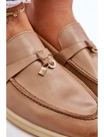 Klasyczne Mokasyny Damskie Brązowe Cortez