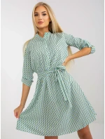 Šaty LK SK 508938.28X biela a zelená