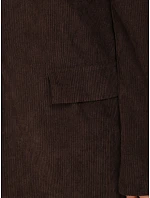 Dámska čokoládová kordová bunda FashionStreet PY0157 Dámska čokoládová kordová bunda FashionStreet PY0157