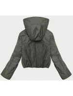 Dámska krátka zelená bunda s kapucňou S'West (B8246-11) Dámska krátka zelená bunda s kapucňou S'West (B8246-11)