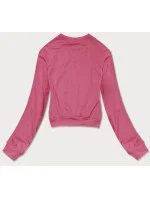Dámska krátka tenká mikina vo farbe Dirty Pink (8B938-19) Dámska krátka tenká mikina vo farbe Dirty Pink (8B938-19)
