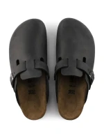 Dámske/pánske žabky Birkenstock Boston Black oil leather narrow (0059463)