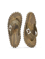 Pánske žabky Gumbies ISLANDER FLIP-FLOP PALM LEAF KHAKI Pánske žabky Gumbies ISLANDER FLIP-FLOP PALM LEAF KHAKI