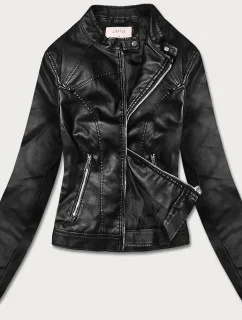 Krátky golier ramones čierny (11Z8032)