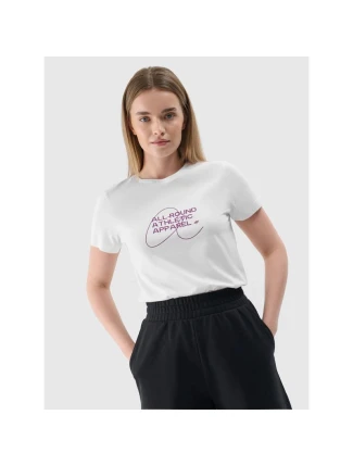 Dámske tričko s potlačou 4F 4FRSS24TTSHF2499-10S