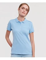 Russell Athletic 566F Dámske elastické piqué polo tričko 10.566F bordová Russell Athletic 566F Dámske elastické piqué polo tričko 10.566F bordová