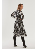 Monnari Šaty Šaty zo vzdušnej kvetinovej tkaniny Viacfarebné