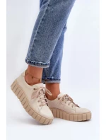 Dámska športová obuv 2919 Beige - ZAZOO. Dámska športová obuv 2919 Beige - ZAZOO.