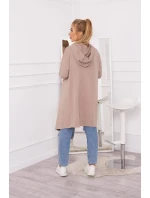 Blúzka s rozšíreným spodným dielom tmavo béžová Blúzka s rozšíreným spodným dielom tmavo béžová