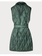Khaki prešívaná vesta Goodlookin s opaskom (B8603-11) Khaki prešívaná vesta Goodlookin s opaskom (B8603-11)