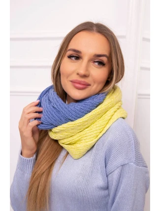 KN14 Dámsky dvojfarebný čepiec kiwi+jeans