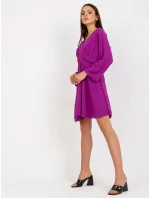 Tmavo fialové mini šaty 119818.19 - FPrice Tmavo fialové mini šaty 119818.19 - FPrice