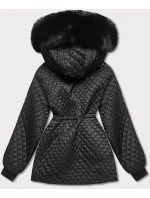 Dámska prechodná bunda oversize čierna (ag6-27) Dámska prechodná bunda oversize čierna (ag6-27)