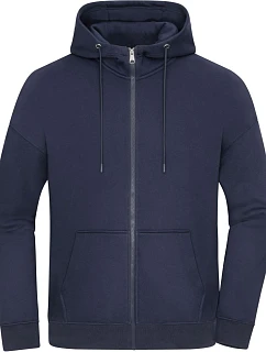 Daiber 8043 Ťažká unisexová mikina s kapucňou v oversize strihu 02.8043 tmavomodrá
