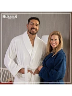 The One Towelling Organic Bathrobe Župan z organickej bavlny 48.1084 antracit