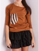 Blúzka CZ BZ 1694.08 svetlohnedá