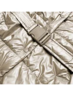 Béžová dámska oversize vesta (KA-016)