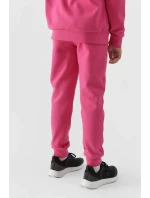 Dziewczęce Spodnie Dresowe Joggery 4F 4FJWMM00TTROF0828-55S Fuksja