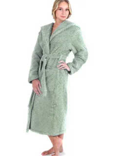 Dámsky župan Athena s kapucňou 3116 fern - Vestis