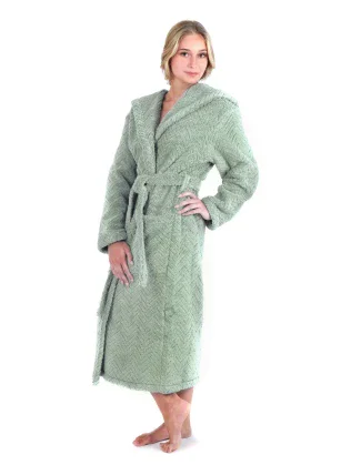 Dámsky župan Athena s kapucňou 3116 fern - Vestis