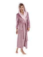 Dámsky župan Flora s kapucňou 3956 4353 mauve mist - Vestis