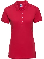 Russell Athletic 566F Dámske elastické piqué polo tričko 10.566F classic red Russell Athletic 566F Dámske elastické piqué polo tričko 10.566F classic red
