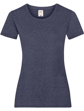 Fruit of the Loom Lady-Fit Valueweight T Dámske tričko 16.1372 vintage heather navy Fruit of the Loom Lady-Fit Valueweight T Dámske tričko 16.1372 vintage heather navy