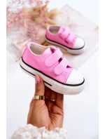 Dziecięce Trampki Na Rzepy Różowe Bernie