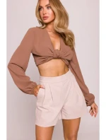 M860 Džínsové šortky - béžové