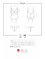 Korzet 810-COR black corset - Obsessive