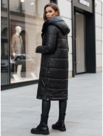Dámska prechodná bunda ORVITA prešívaná s kapucňou čierna FashionStreet TY5024z
