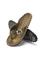 Pánske žabky Gumbies ISLANDER FLIP-FLOP PALM LEAF KHAKI Pánske žabky Gumbies ISLANDER FLIP-FLOP PALM LEAF KHAKI