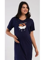 Dámska tehotenská nočná košeľa Bear on a Cloud