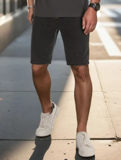 Pánske džínsové šortky čierne FashionStreet SX2493