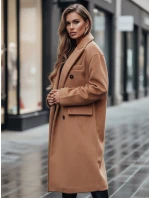 Dámsky zimný kabát dlhý oversize camel FashionStreet NY0766z