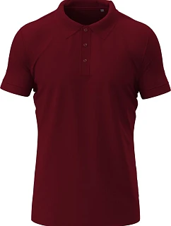 Stedman Stretch Polo – Pánske elastické polo tričko z hrubej bavlny 05.9640 bordó