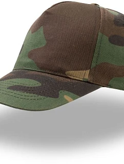 Atlantis Headwear Start Five 5-panelová bejzbalová čiapka „Start Five“ 33.0038 v kamuflážovom vzore