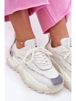 Damskie Sportowe Buty Cross Jeans II2R4017C Białe