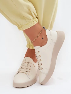 Dámske kožené topánky Vinceza 41508 light beige