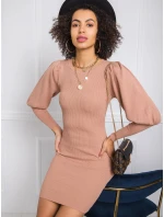 Šaty EM SK PL3850.66P svetlo hnedá