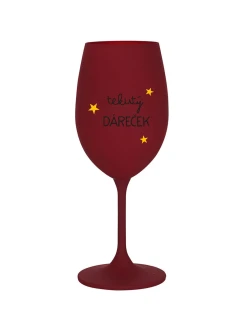 TEKUTÝ DÁREČEK - bordo sklenice na víno 350 ml
