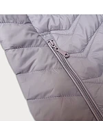 Dámska prešívaná bunda s kapucňou J Style light heather (16M9238-35)