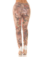 Sexy 2in1 Skinny Jeans with flower print