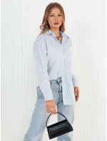 Dámska pruhovaná košeľa SEMENA biela FashionStreet DY0414 Dámska pruhovaná košeľa SEMENA biela FashionStreet DY0414