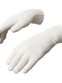 Pletené rukavice na telefón s výrezom na prst - béžové